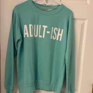 Quotable Women's Aqua Sweater